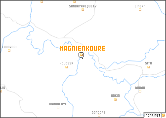 map of Magnienkouré