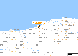 map of Magnisía