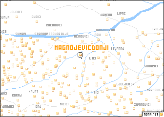 map of Magnojević Donji