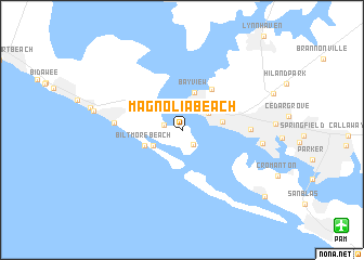 map of Magnolia Beach