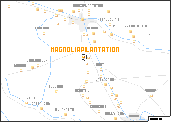 map of Magnolia Plantation