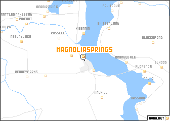 map of Magnolia Springs