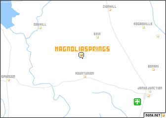 map of Magnolia Springs
