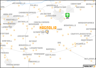 map of Magnolia