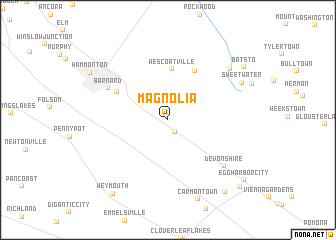 map of Magnolia