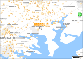 map of Magnolia