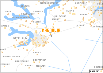 map of Magnolia