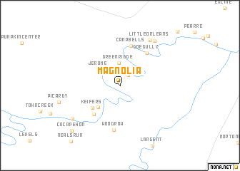 map of Magnolia