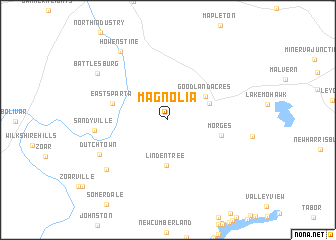 map of Magnolia