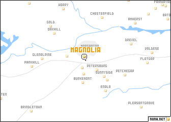 map of Magnolia