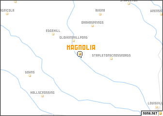 map of Magnolia