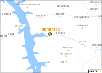 map of Magnolia