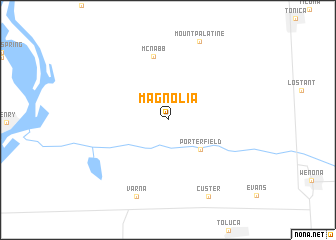 map of Magnolia