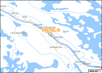 map of Magnolia