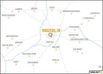 map of Magnolia