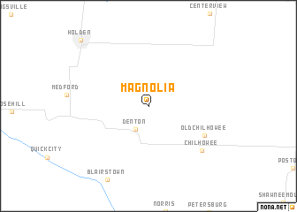 map of Magnolia