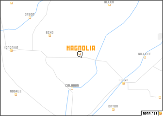 map of Magnolia