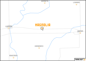 map of Magnolia