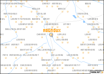 map of Magnoux