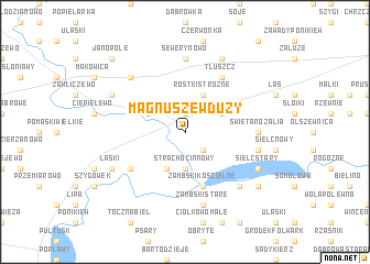 map of Magnuszew Duży