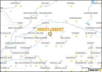 map of Magny-Jobert