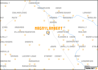 map of Magny-Lambert