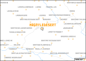 map of Magny-le-Désert