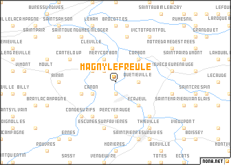 map of Magny-le-Freule