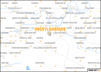 map of Magny-le-Hongre