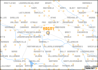 map of Magny