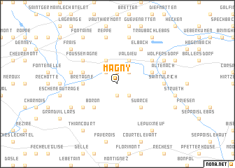 map of Magny