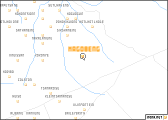 map of Magobeng