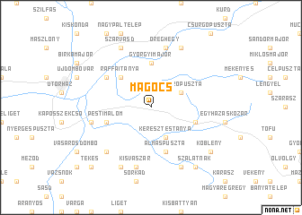 map of Mágocs