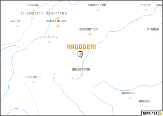 map of Magogeni