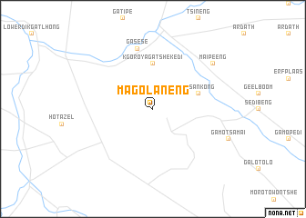 map of Magolaneng