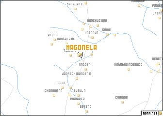 map of Magonela