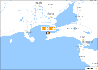 map of Magong