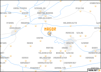 map of Mágor