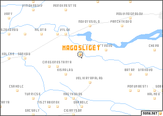 map of Magosliget