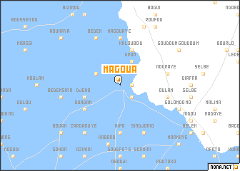 map of Magoua