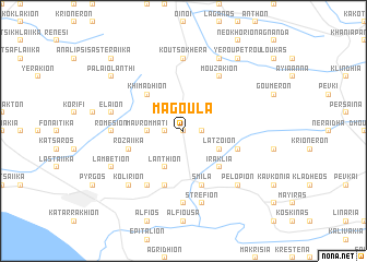 map of Magoúla