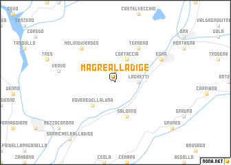 map of Magrè allʼ Adige