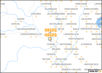 map of Magro