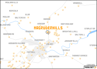 map of Magruder Hills