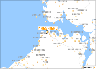 map of Magsaigad