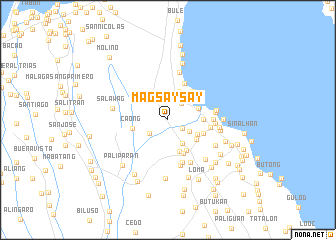 map of Magsaysay