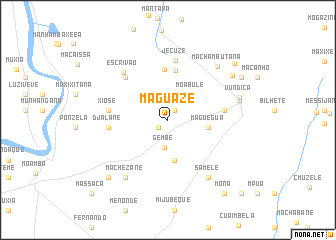 map of Maguaze