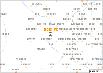 map of Maguéa