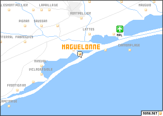 map of Maguelonne