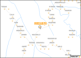 map of Magueni